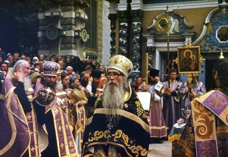 Archimandrite Kirill at the service