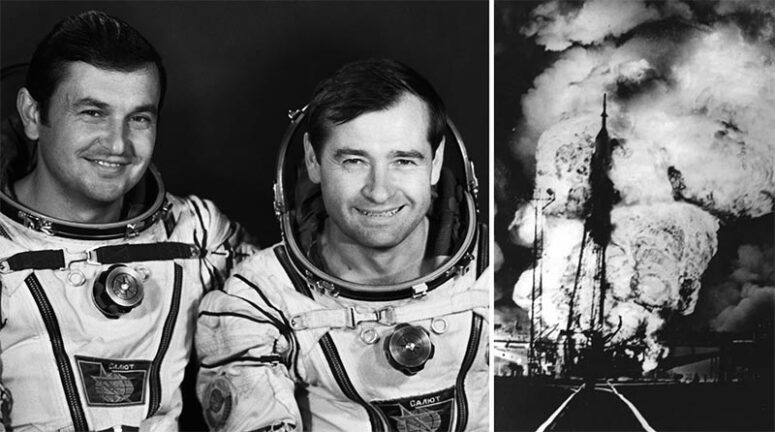 Cosmonauts Vladimir Titov and Gennady Strekalov