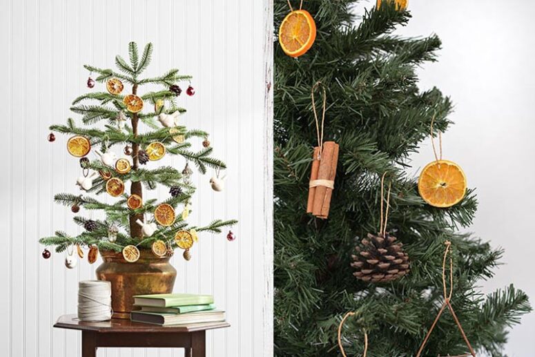 Natural Christmas tree ornaments