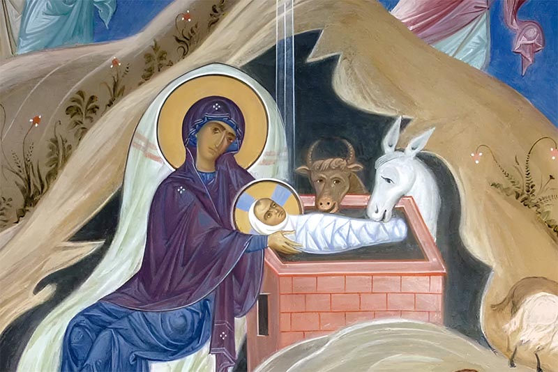 Animals Witnessing the Nativity