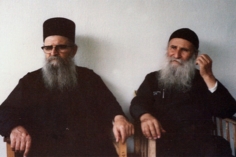 Elder Charalambos with Elder Joseph of Vatopedi