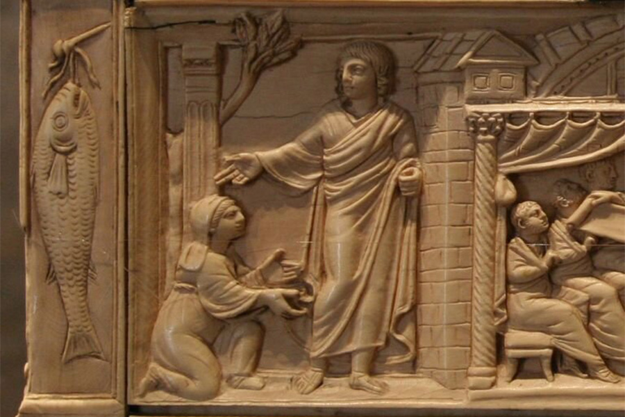 Fragment from the decoration of the fourth-century Brescia lipsanotheca