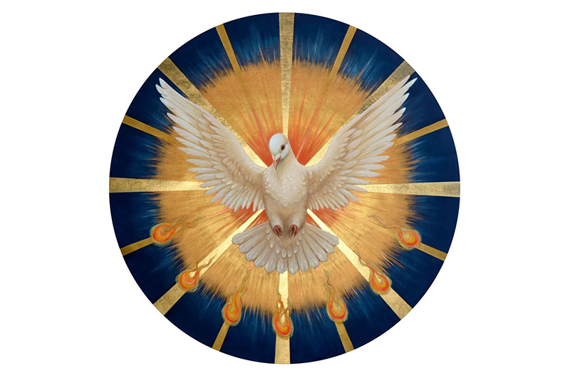 the Holy Spirit in the form of a dove