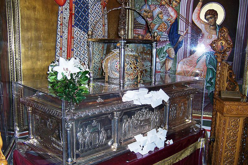 holy relics of St. Dmitry of Thessalonica