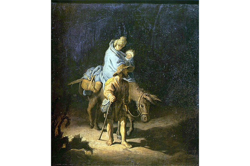 rembrandt the flight of the Holy Family into Egypt 