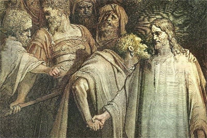 Judas betrayal in the gathesamane garden