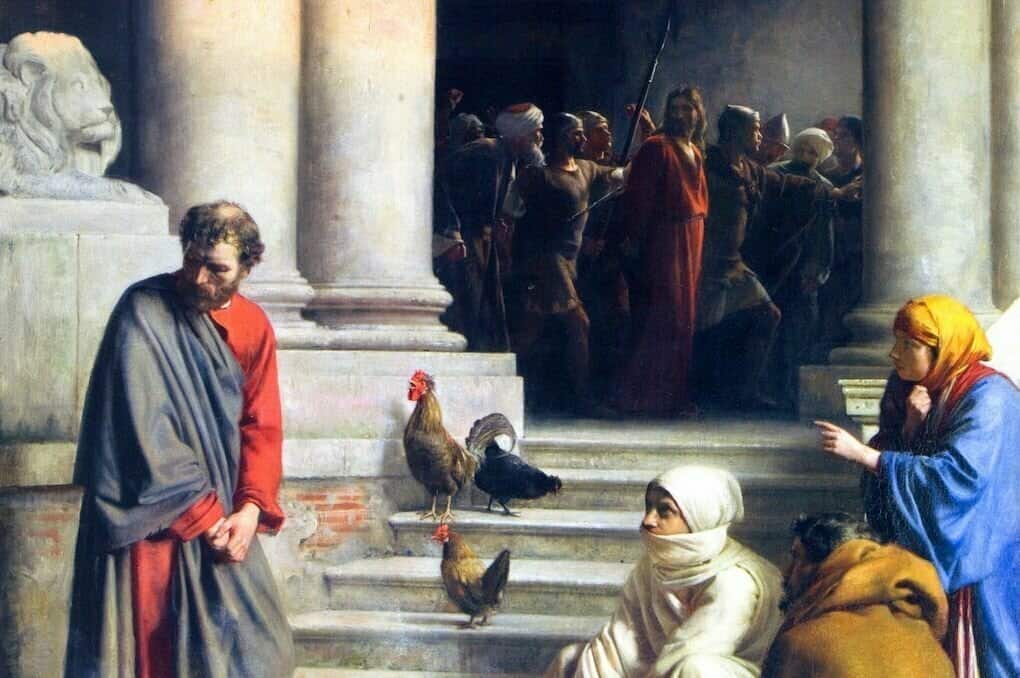 Peter's denial painting carl Bloch