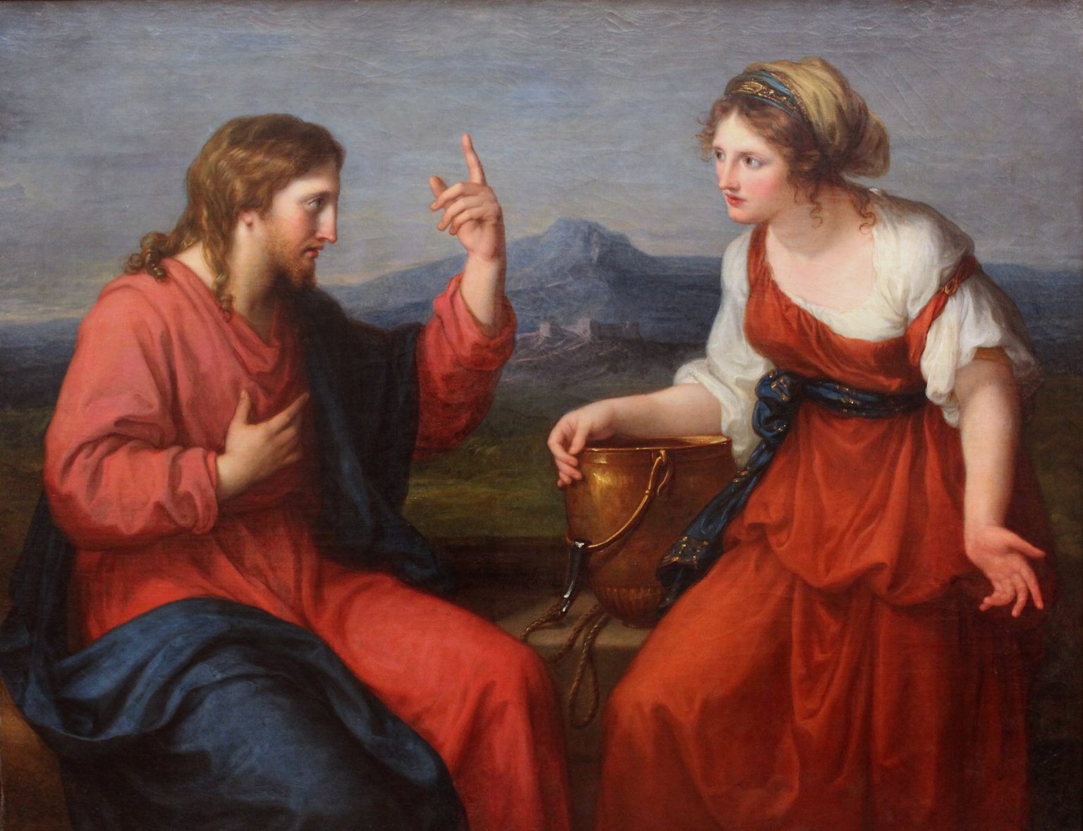 angelika kauffmann christus und die samariterin am brunnen