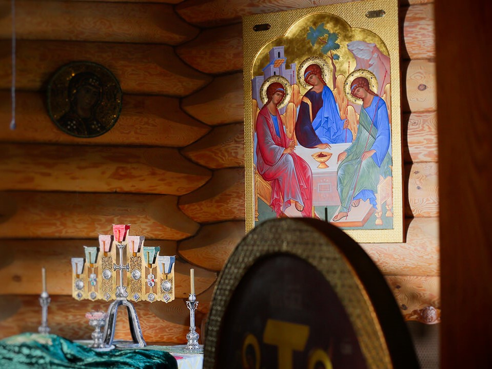Icon of the Holy Trinity by Nun Maria (Egereva)
