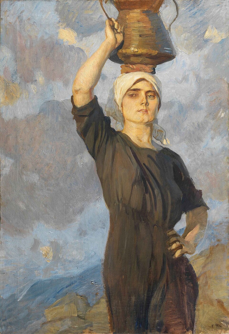the samaritan woman with a jar