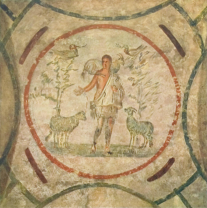 Christ the Good Shepherd wall painting