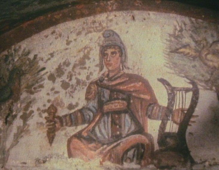 Christ Orpheus from Rome catacomb
