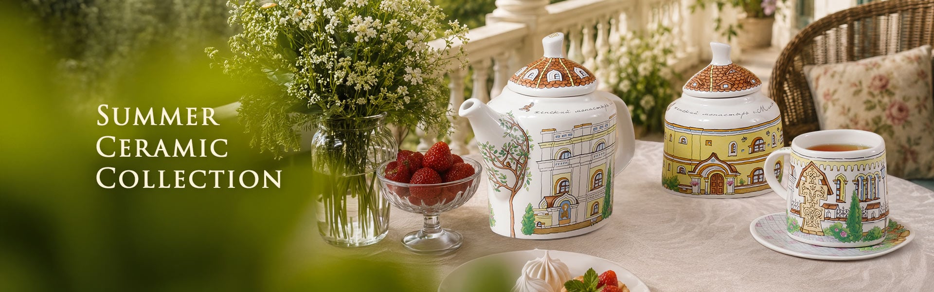 Summer Ceramic Tea sets