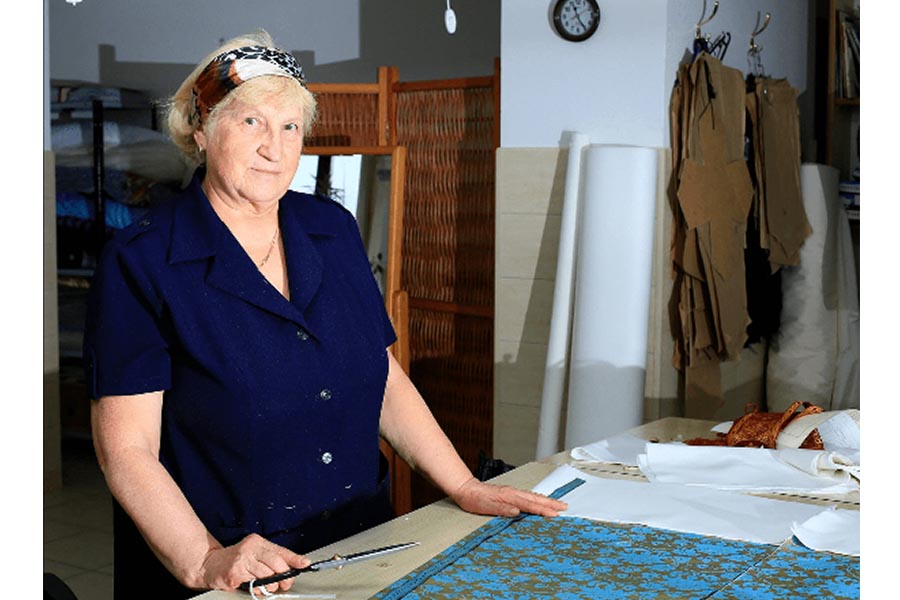 At sewing workshop of St.Elisabeth Convent 