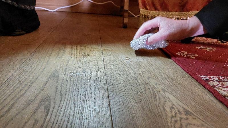 removing wax stains from wooden floors