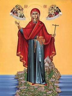 icon of the Mother of God of Mt Athos