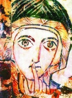 St Anna. Fresco from Farras