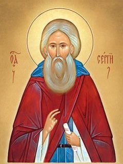 icon of St Sergius of Radonezh