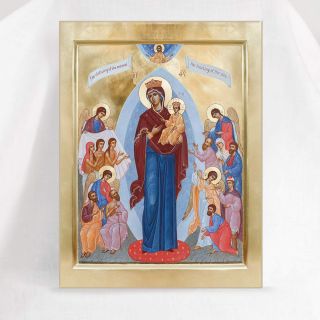 Joy of All Who Sorrow hand-painted icon