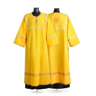 yellow gabardine altar server sticharion