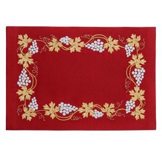 Napkin with Embroidered Grapevine sh-16-70-30