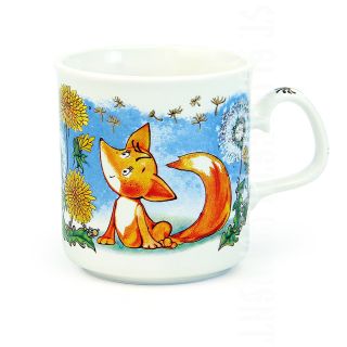 orange foxes cup for children