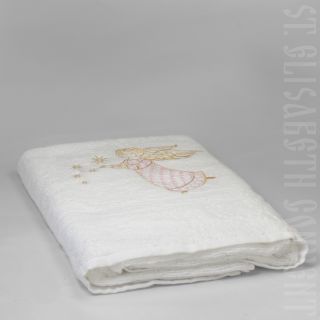 Cotton Terry Towel with embroidered Guardian Angel (70*130 cm)