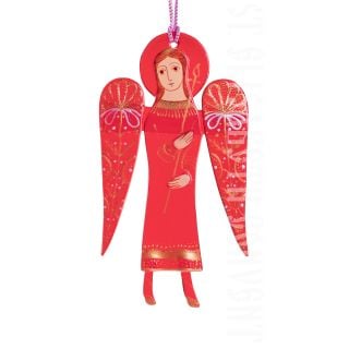 glass gift long wings angel
