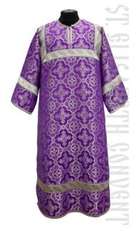 purple sticharion made of church silk