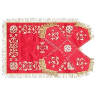 silk chalice covers and veil with embroidery