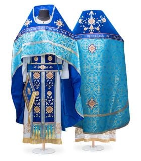 Russian-Style Priest Vestment with Embroidery sh-11-126