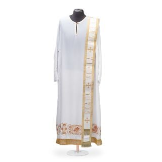 white orarion with inscription holy