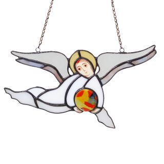 hanging glass angel