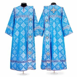 blue deacon vestment