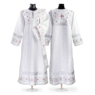 Deacon vestment set with paschal embroidery with silk threads