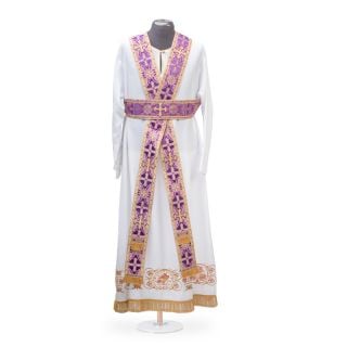 white subdeacon orarion