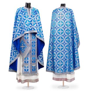 green greek-style priest vestment