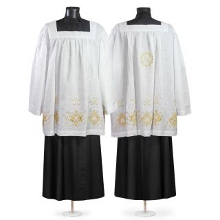 Clergy Surplice with Embroidery