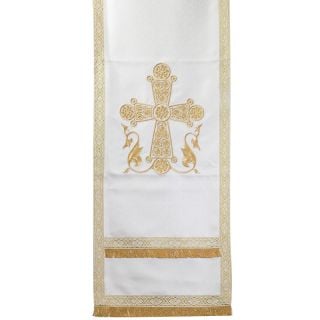 white church silk with a cross analogion cover