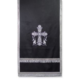 Analogion Cover with Embroidered Silver Cross