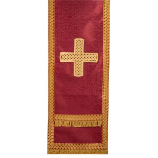 burgundy church silk analogion cover
