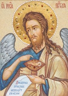 Stone Icon of St John the Baptist 
