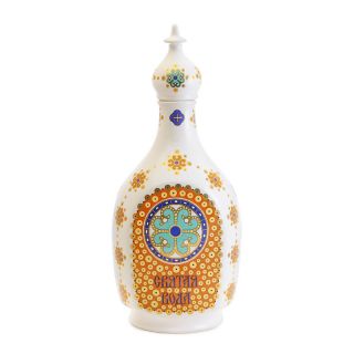 Ceramic Holy Water Bottle. Decal.