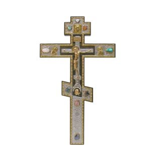 Holy table cross with gemstones