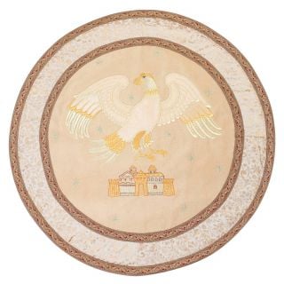 beige Eagle Rug