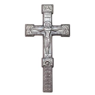 silver electrotype cross for a priest