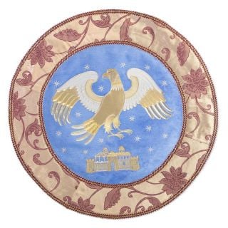 blue Bishop's eagle rug