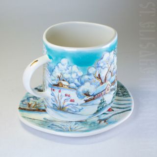 tea cup and saucer set gift for christmas
