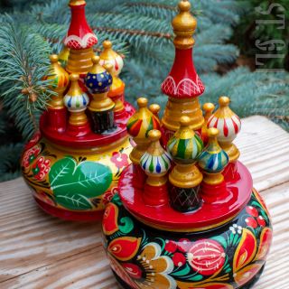 Hand-painted Flowers Music Box