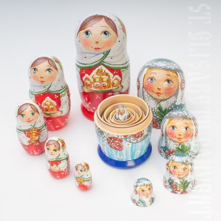 nesting doll christmas ornaments